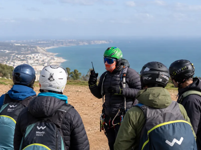 Paragliding coaching session at Sesimbra &mdash; safety-first instruction